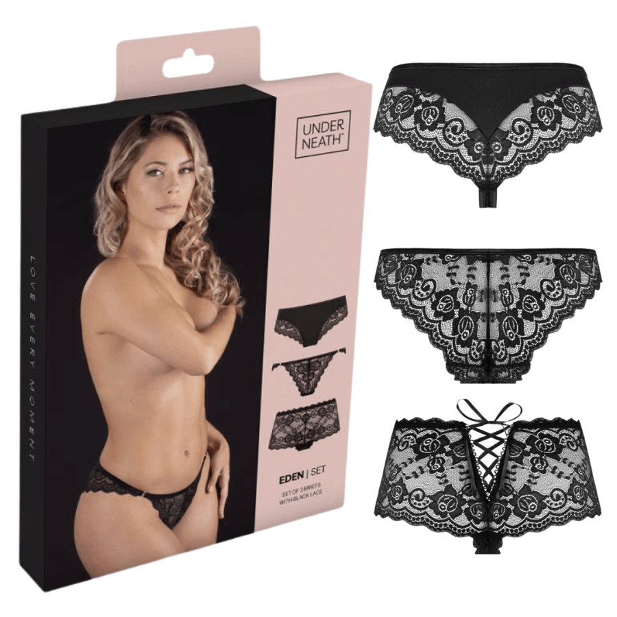 Conjunto De Tangas Eden Underneath Lingerie Sexy Lx Sex Shop