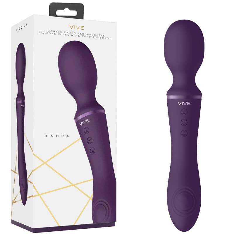 Vibrador De Massagem Vive Enora Roxo Lx Sex Shop