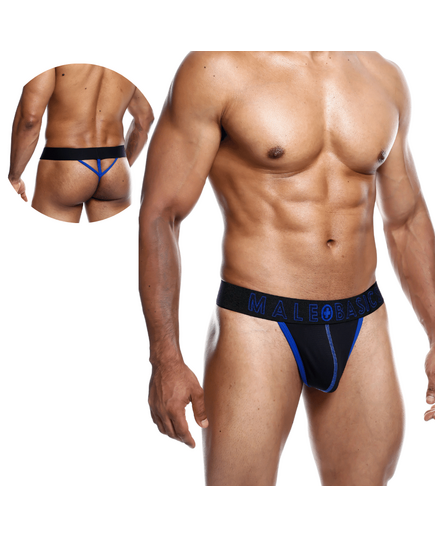 Tanga Masculina Neon Preto E Azul Lx Sex Shop