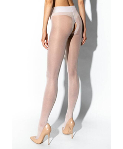 Collant Aberto Hip Gloss Amour Branco