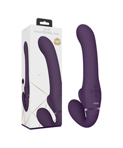 Strapless Strap-On VIVE Dual Pulse & Airwave Roxo