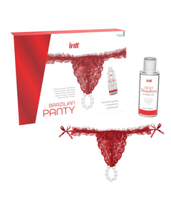 Tanga com Gel de Massagem INTT Brazilian Panty Vermelho