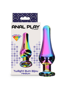 Plug Anal Metálico Twilight Bum Bijou Pequeno