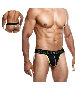 Tanga Masculina Neon Preto e Amarelo - My Sex Shop