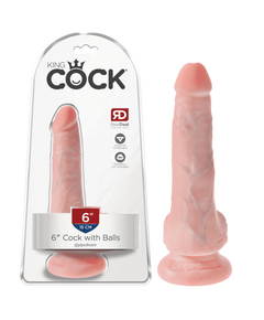 Dildo King Cock 18 cm Pele Clara