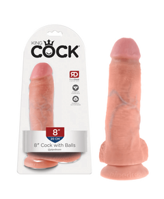 Dildo King Cock 22 cm Pele Clara tstic