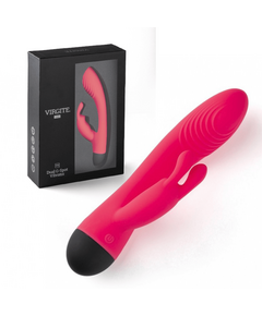 Vibrador Rabbit Virgite Dual G-Spot - Rosa