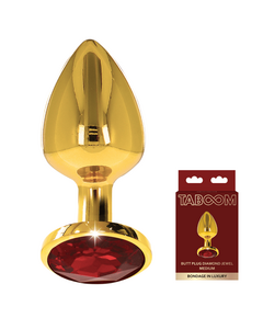 Plug Anal Dourado Com Cristal Taboom Diomond Jewel - M