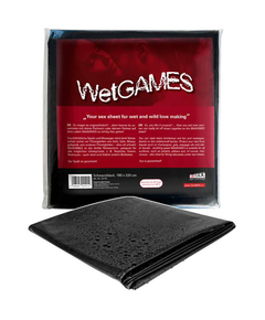 Lençol em Vinil Wet Games Preto - My Sex Shop Portugal