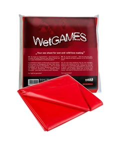 Lençol em Vinil Wet Games Vermelho - My Sex Shop Portugal