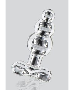 Plug Anal em Vidro Glass Worxx Crystal Jewel