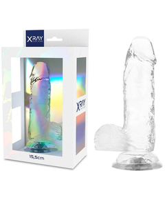 Dildo Transparente XRAY 15,5 cm