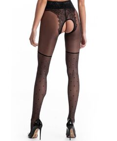 Collant Aberto Lolita 30 Den Amour Preto