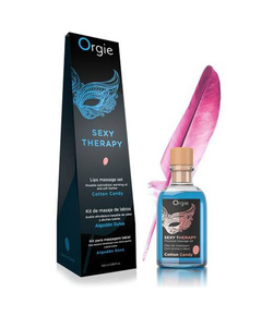 Òleo de Massagem Afrodisíaco com Efeito Calor Orgie Sexy Therapy - Algodão Doce 100 ml.