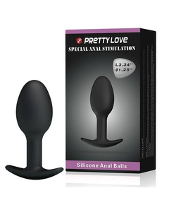 Plug Pretty Love Silicone Anal Ball Preto