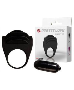 Anel Vibratório Chester Pretty Love Preto