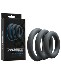 OptiMALE C-Rings Conjunto de 3 Aneis Antracite