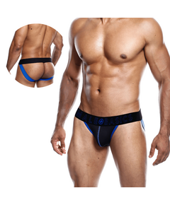 Jockstrap Neon Preto e Azul