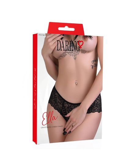 Cueca Aberta Ella Daring Intimates Preta