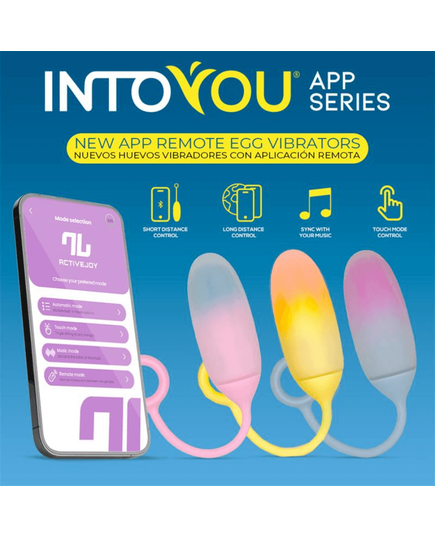 Ovo Vibratório Com App Intoyou Amarelo/laranja