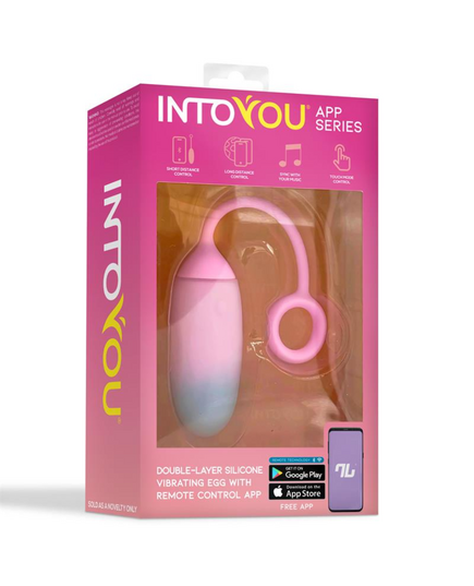 Ovo Vibratório Com App Intoyou Rosa/azul