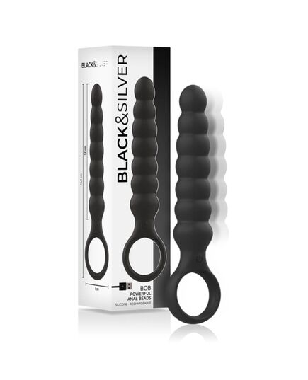 Vibrador Anal Bob Black&Silver