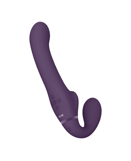 Strapless Strap-On VIVE Dual Pulse & Airwave Roxo