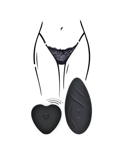 Tanga Vibratória Wireless Divine Preto