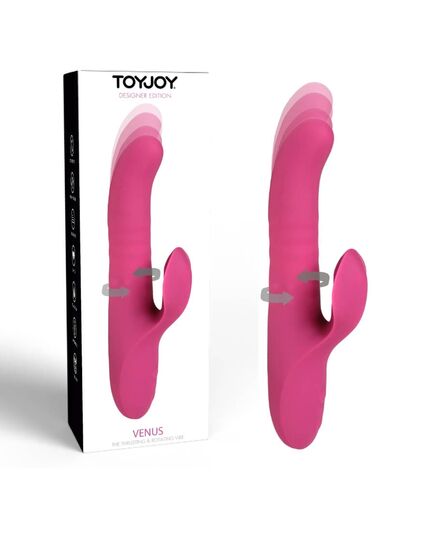 Vibrador Rabbit Com Rotação e Movimento Venus