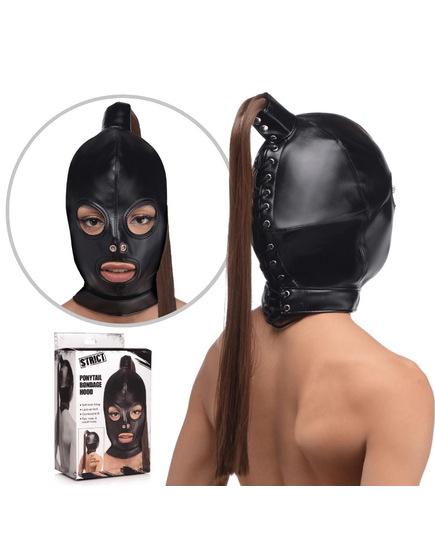 Capuz Ponytail Bondage Hood