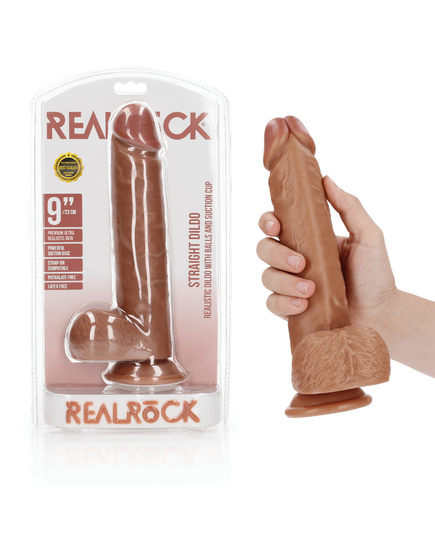 Dildo 9 RealRock 23 cm Mulato