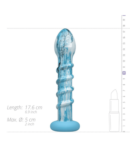 Dildo em Vidro Gildo Ocean Wave