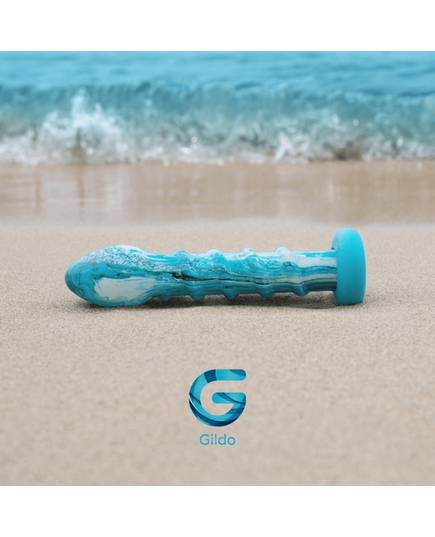 Dildo em Vidro Gildo Ocean Wave