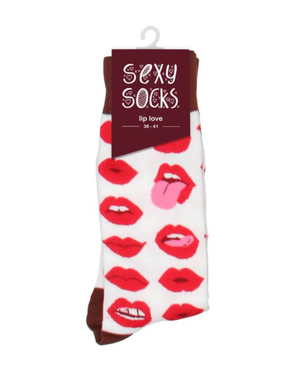 Meias Sexy Sock Lip Love