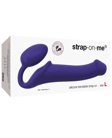 Dildo Stap On Me Roxo - Tamanho L