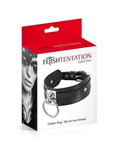 Coleira Chocker Ring Fetish Tentation