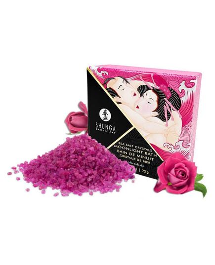 Sais de Banho Shunga Moonlight Bath Rosas 75 gr