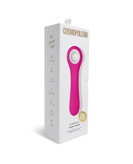 Vibrador Com Caixa Esterilizadora Cosmopolitan Ultraviolet Rosa