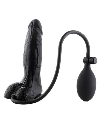 Dildo Insuflável com Ventosa Trinity Vibes Preto