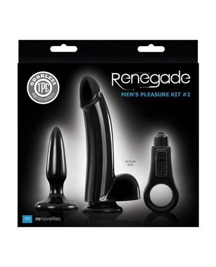 Kit Masculino Renegade Men's Pleasure Preto