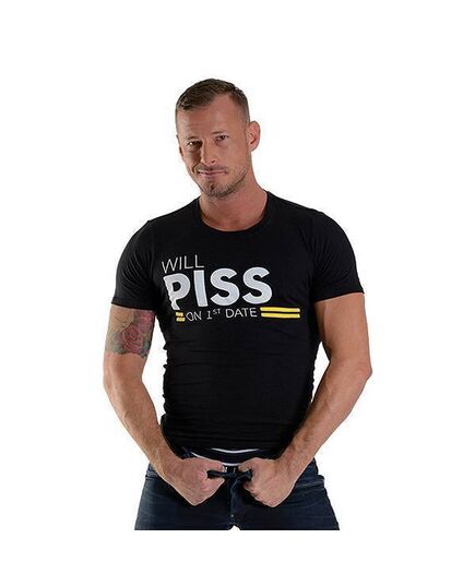 T-Shirt Will Piss on 1st Date by Mr. B - My Sex Shop