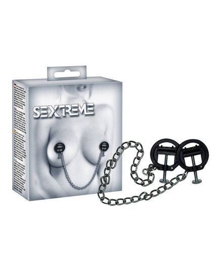 Prensas para Mamilos com Corrente Sextreme - My Sex Shop