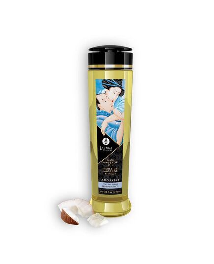 Óleo de Massagem Shunga Adorable Emoções de Coco 240ml.