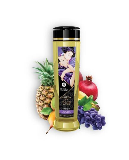 Óleo de Massagem Shunga Libido Frutos Exóticos 240ml.Óleo de Massagem Shunga Libido Frutos Exóticos 240ml.