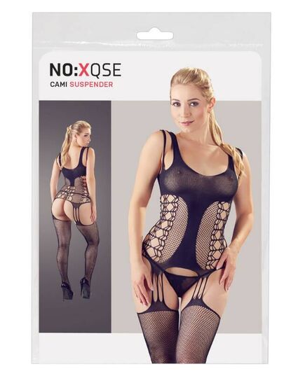 Bodystocking com Meias e Suspensório NO:XQSE