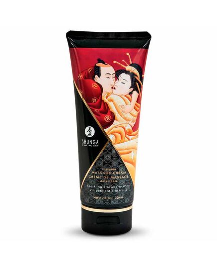 Creme de Massagem Shunga Espumante de Morango