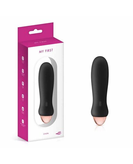 Vibrador My First Chupa Recarregável Preto