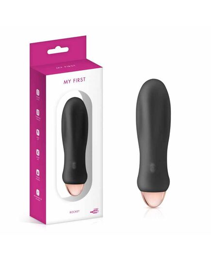 Vibrador My First Rocket Recarregável Preto