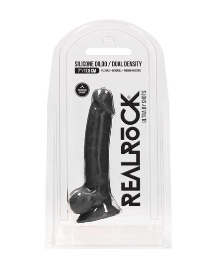 Dildo RealRock Ultra 7" Preto