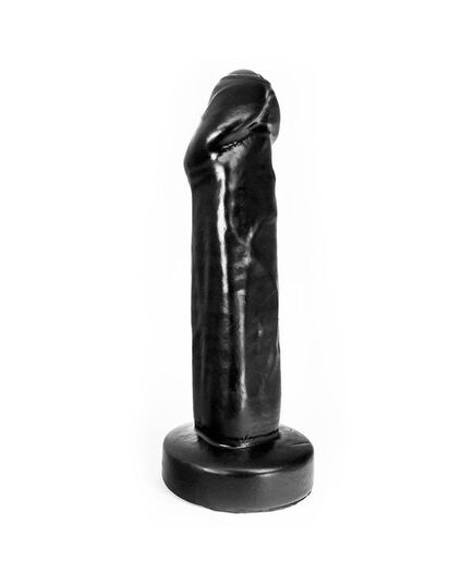 Dildo Uncut XXL Hung System Toys Preto 27x7cm